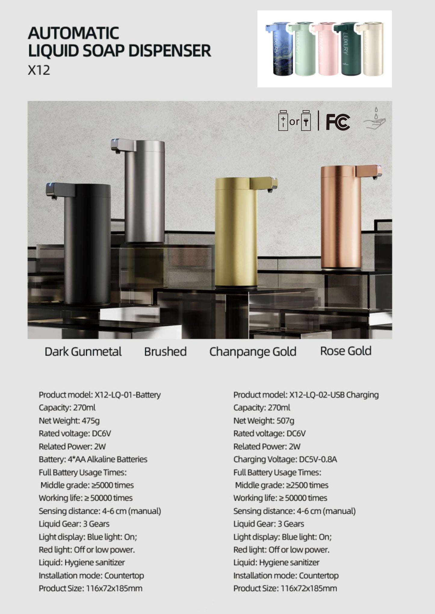 Automatic Foam Soap Dispenser (Stainless Still)