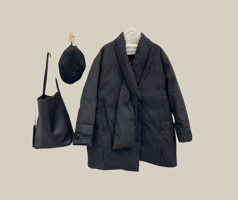 Women's Mid-Length Windbreaker with Wool Fleece Lining 2