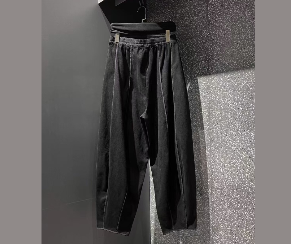 Men's Long Wool Casual Simple Trousers