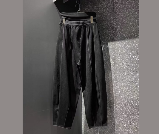 Men's Long Wool Casual Simple Trousers